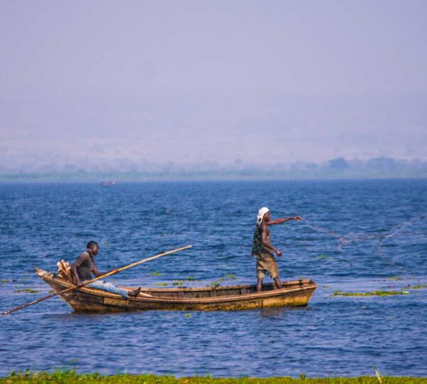 Fishers on Lake Victoria